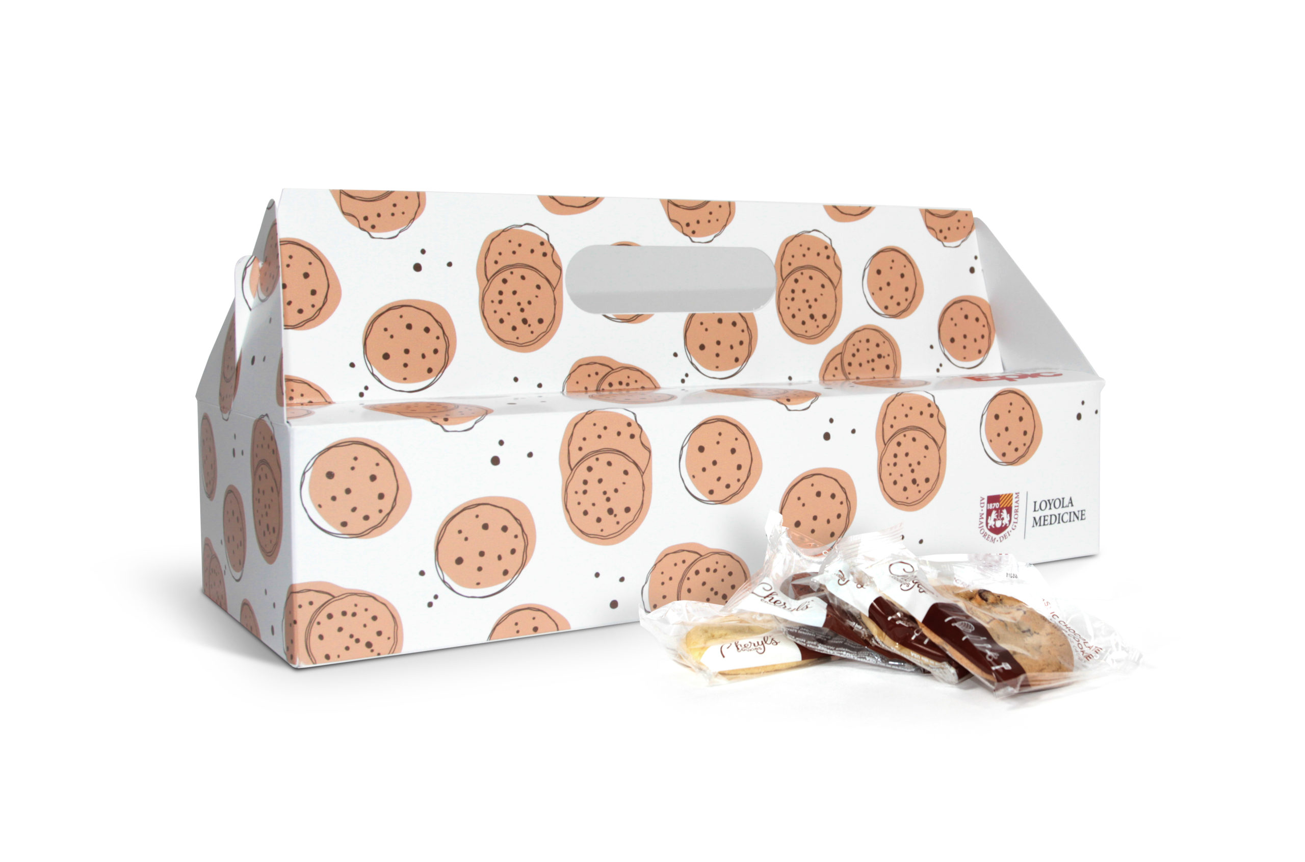 Loyola Medicine - custom direct mail piece - cookie box