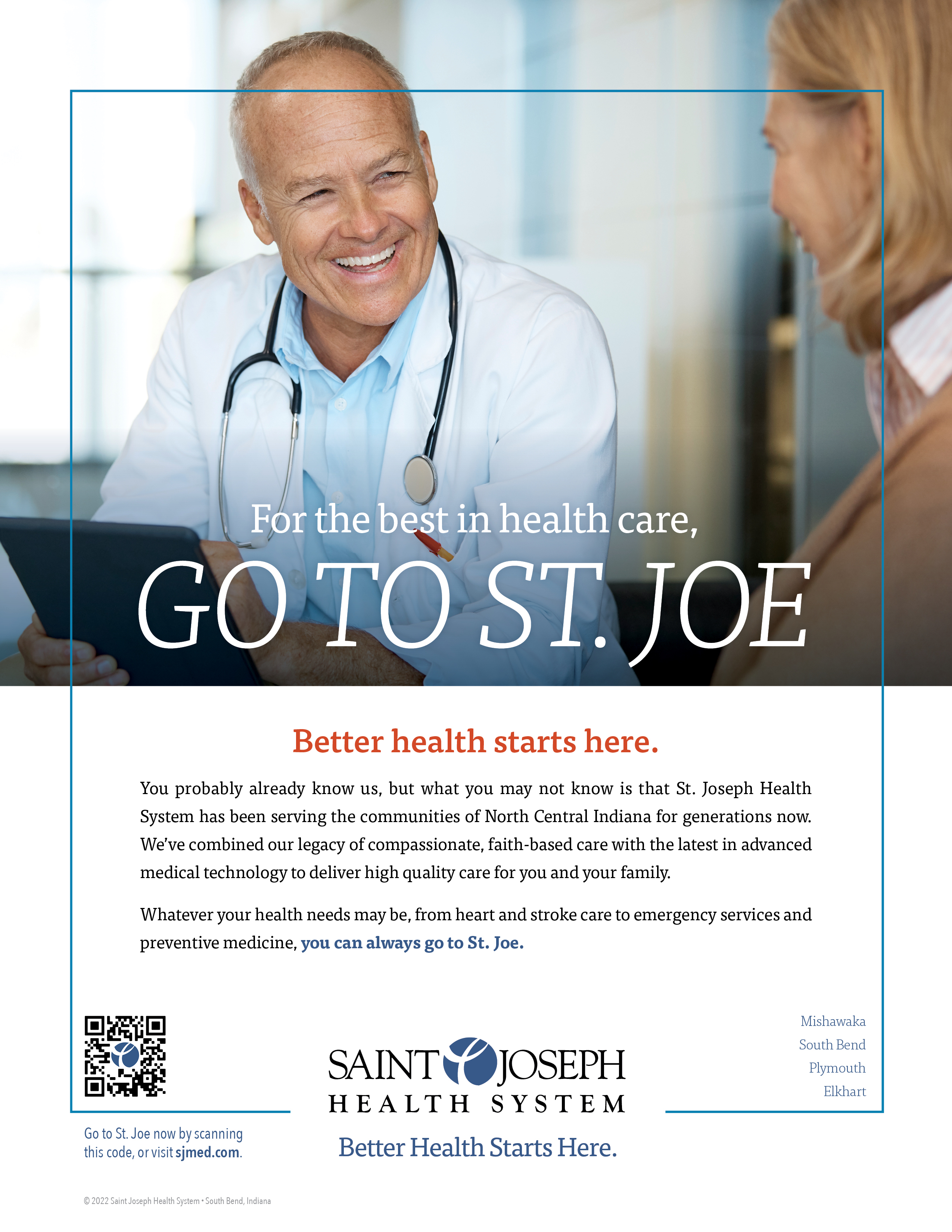 St. Joseph Health System advertisement Doctor